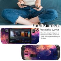 Anti-scratch wrap Cover DIY gra konsola Decor dla Steam Deck pokrowiec ochronny estetyczna naklejka na skórki do pokładu parowego 3
